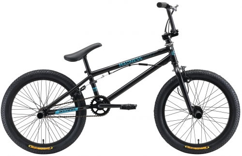 Велосипед Stark Madness BMX 2 (черный/синий, 2019) - 20″