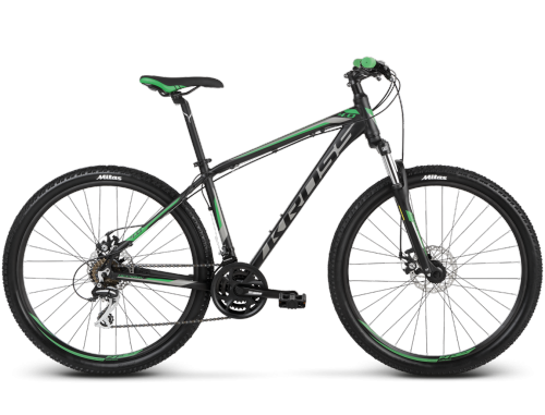 Велосипед KROSS HEXAGON 4.0 (черный/зелёный, 2018) - 29″