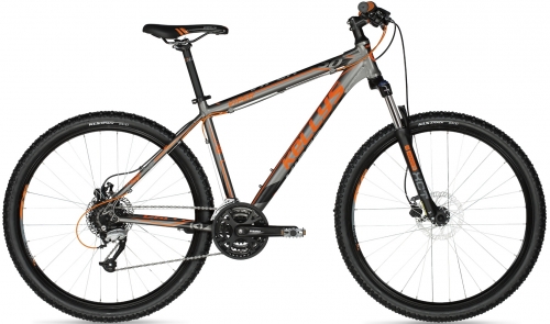 Велосипед Kellys VIPER 50 (серебристо-оранжевый, 2018) - 27,5″